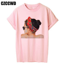 Load image into Gallery viewer, Yellow Plus Size T-shirt Women Summer Vogue Print Lady Casual T Shirt Tops Harajuku Streetwear Short Sleeve O-Neck Tees Tshirt