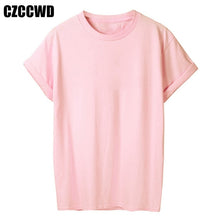 Load image into Gallery viewer, Yellow Plus Size T-shirt Women Summer Vogue Print Lady Casual T Shirt Tops Harajuku Streetwear Short Sleeve O-Neck Tees Tshirt