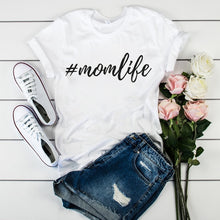 Load image into Gallery viewer, Women's T-shirts Mama Mom Leopard Letter Print Harajuku T Shirt Mother Clothing T-shirt for Women Tees Tops 2020 Female T-Shirt