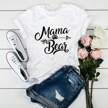 Load image into Gallery viewer, Women's T-shirts Mama Mom Leopard Letter Print Harajuku T Shirt Mother Clothing T-shirt for Women Tees Tops 2020 Female T-Shirt