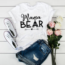Load image into Gallery viewer, Women's T-shirts Mama Mom Leopard Letter Print Harajuku T Shirt Mother Clothing T-shirt for Women Tees Tops 2020 Female T-Shirt