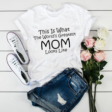 Load image into Gallery viewer, Women's T-shirts Mama Mom Leopard Letter Print Harajuku T Shirt Mother Clothing T-shirt for Women Tees Tops 2020 Female T-Shirt