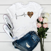 Load image into Gallery viewer, Women's T-shirts Mama Mom Leopard Letter Print Harajuku T Shirt Mother Clothing T-shirt for Women Tees Tops 2020 Female T-Shirt