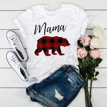 Load image into Gallery viewer, Women's T-shirts Mama Mom Leopard Letter Print Harajuku T Shirt Mother Clothing T-shirt for Women Tees Tops 2020 Female T-Shirt