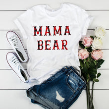 Load image into Gallery viewer, Women's T-shirts Mama Mom Leopard Letter Print Harajuku T Shirt Mother Clothing T-shirt for Women Tees Tops 2020 Female T-Shirt