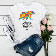 Load image into Gallery viewer, Women's T-shirts Mama Mom Leopard Letter Print Harajuku T Shirt Mother Clothing T-shirt for Women Tees Tops 2020 Female T-Shirt