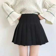 Load image into Gallery viewer, XS-2XL summer plaid skirt female 2020 high waist chic stitching student pleated skirts female cute sweet girls dance skirt