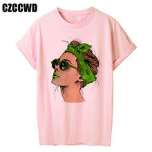 Load image into Gallery viewer, Yellow Plus Size T-shirt Women Summer Vogue Print Lady Casual T Shirt Tops Harajuku Streetwear Short Sleeve O-Neck Tees Tshirt
