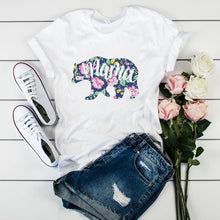 Load image into Gallery viewer, Women's T-shirts Mama Mom Leopard Letter Print Harajuku T Shirt Mother Clothing T-shirt for Women Tees Tops 2020 Female T-Shirt
