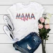 Load image into Gallery viewer, Women's T-shirts Mama Mom Leopard Letter Print Harajuku T Shirt Mother Clothing T-shirt for Women Tees Tops 2020 Female T-Shirt
